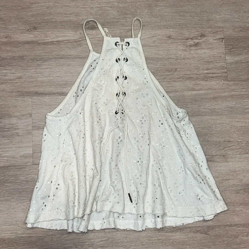 Free People White Tank - Picture 2 of 3